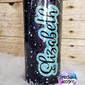 Glitter Skinny Tumbler